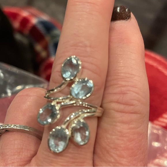 Jewelry - Stunning Genuine Blue Topaz Ring